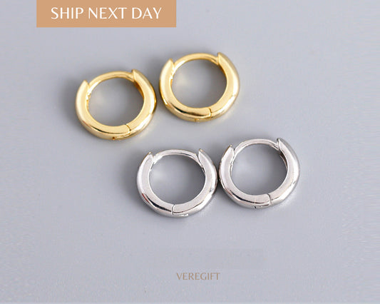Mini Hoop Earrings - Gifts For Her - Minimalist Earrings - Best friend Gift - EH1002