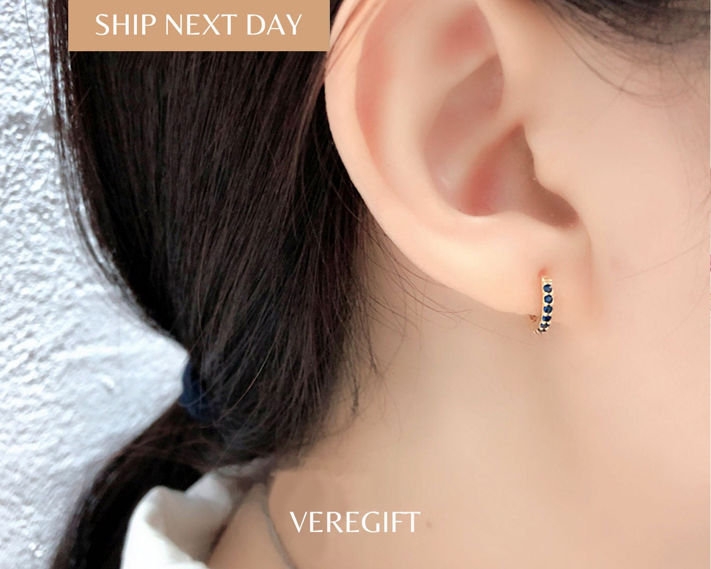 18k Gold Plated Hoop Earrings: Sterling Silver Minimalist Jewelry