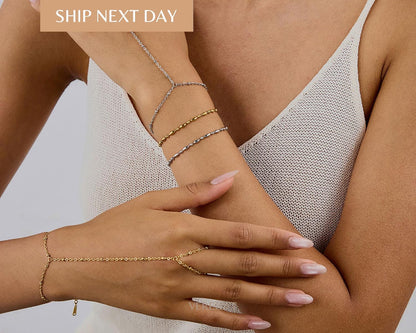 Chunky 18K Gold Bracelet: Stainless Steel Bold Statement Jewelry