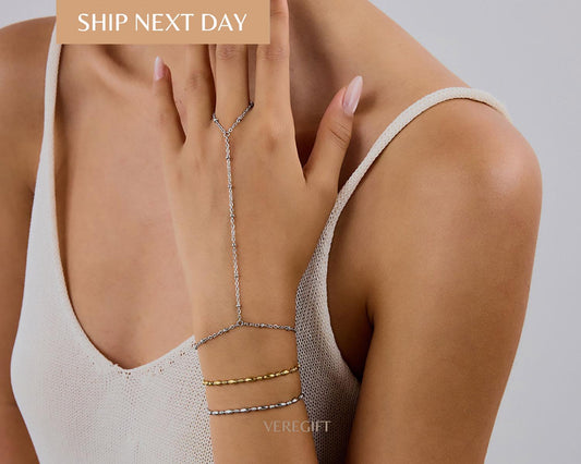 Chunky 18K Gold Bracelet: Stainless Steel Bold Statement Jewelry